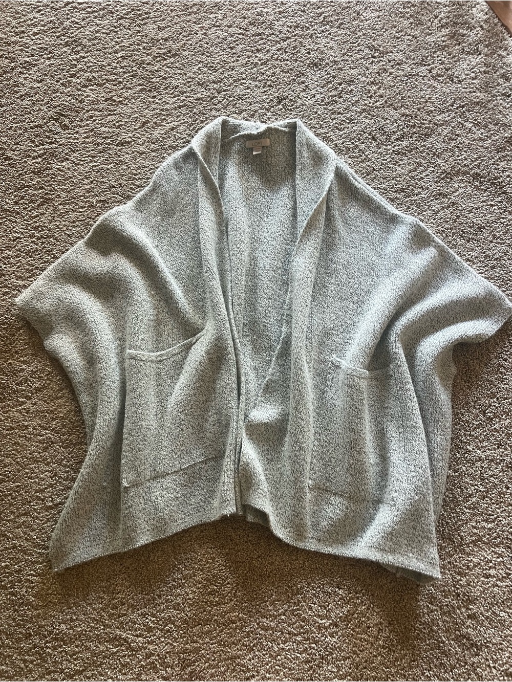 LOFT Light Gray Open-Front Women's Cardigan